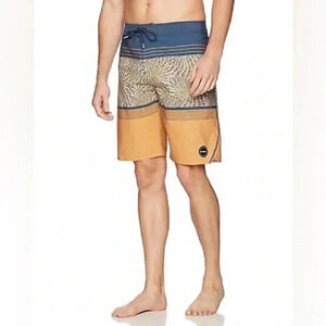 Oneill HyperFreak Nautilus S-Seam Trunks  Mens Navy Gold